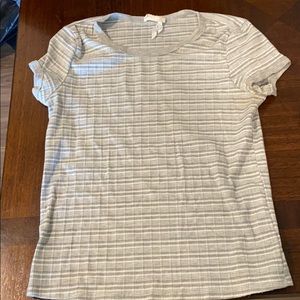 Gray striped t-shirt